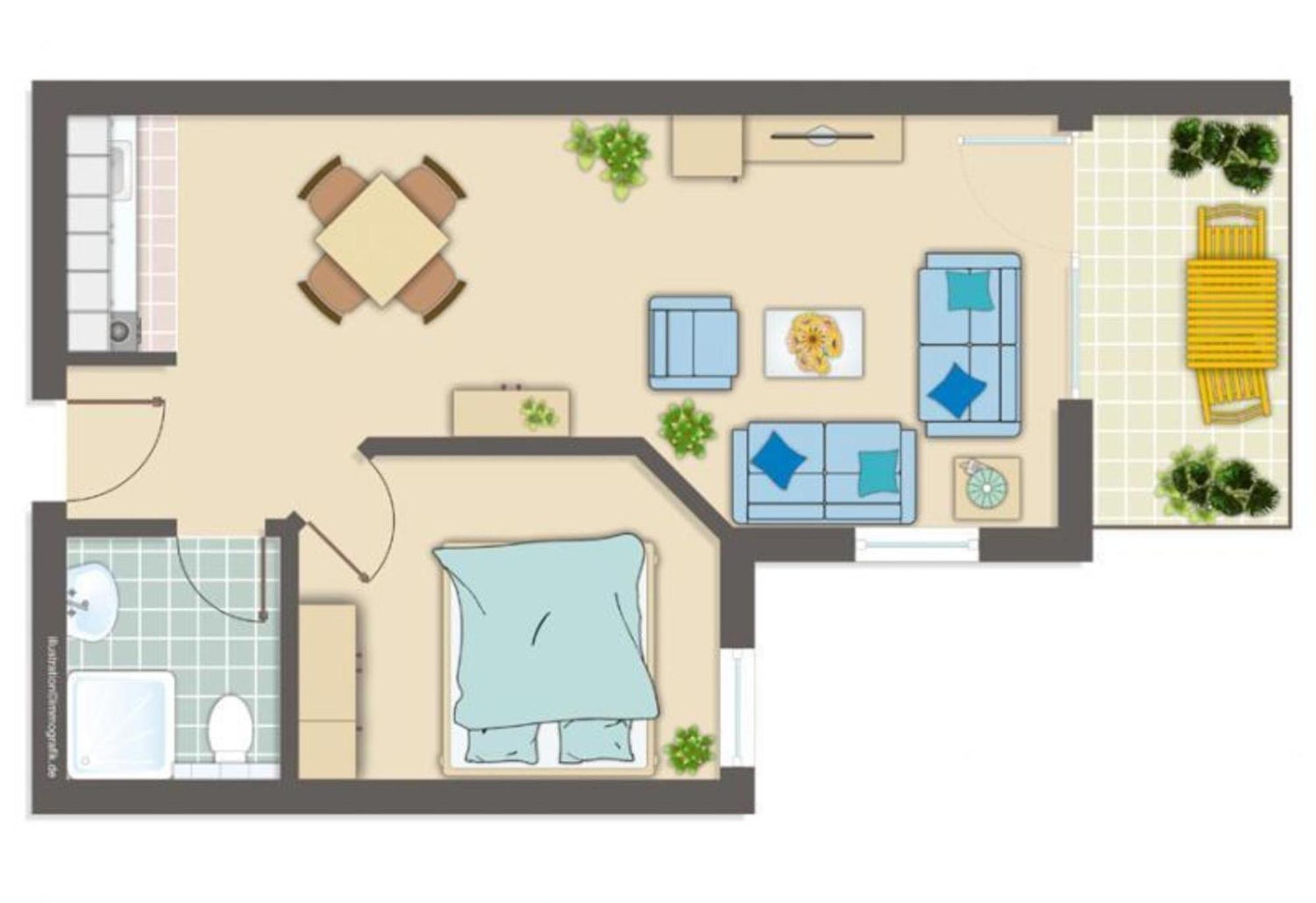 Yachthafenresidenz-Wohnung-7204-915 Kuehlungsborn Luaran gambar